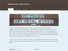 Tablet Screenshot of bethesdaartmetalworks.net